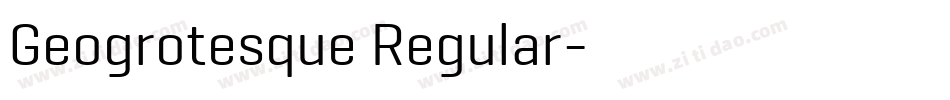 Geogrotesque Regular字体转换